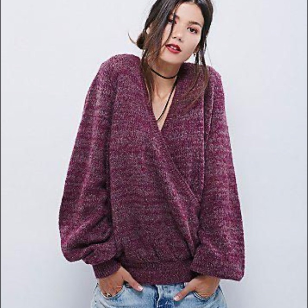 Free People Cross My Heart Sweater